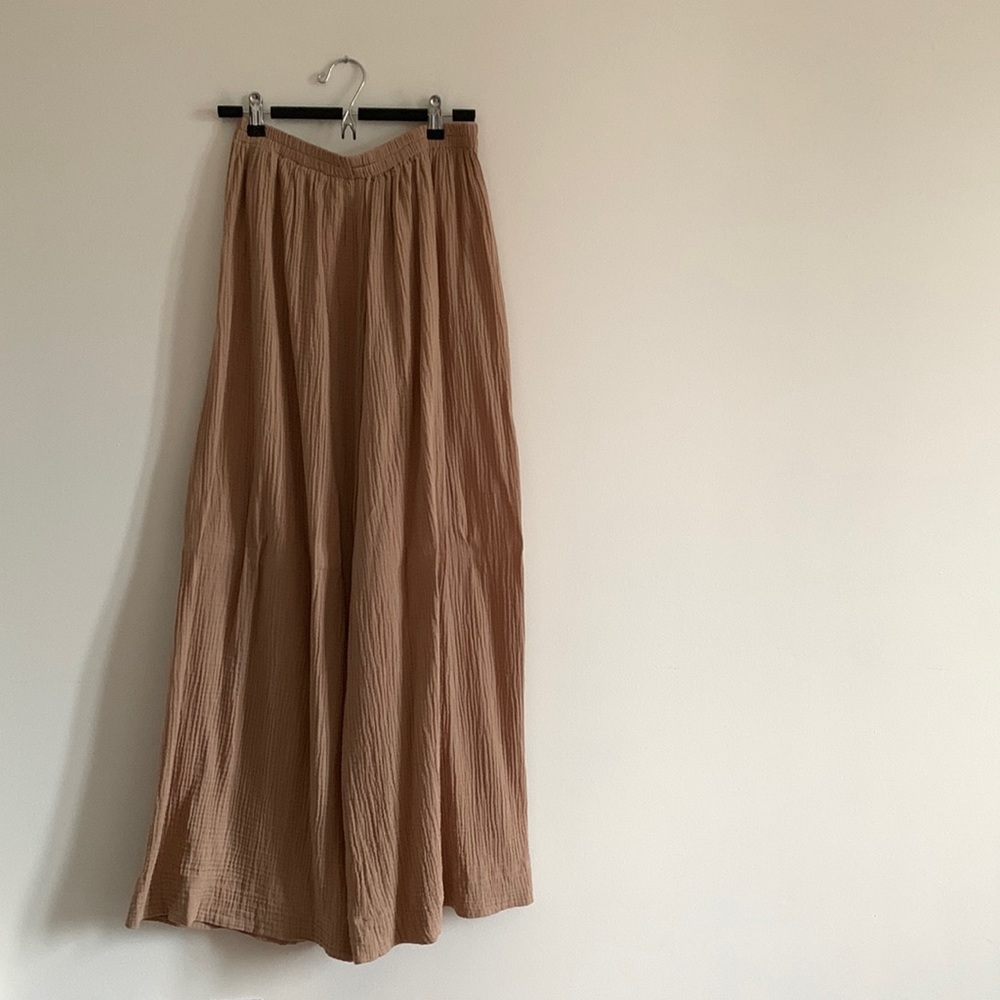 Boheme cotton gauze flowy pants